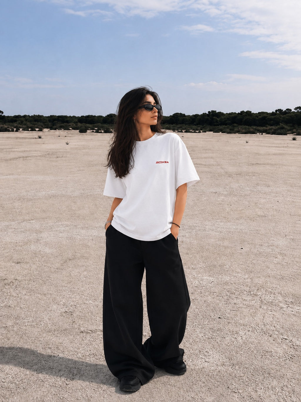ZOYZA Training Club Oversized T-Shirt – White