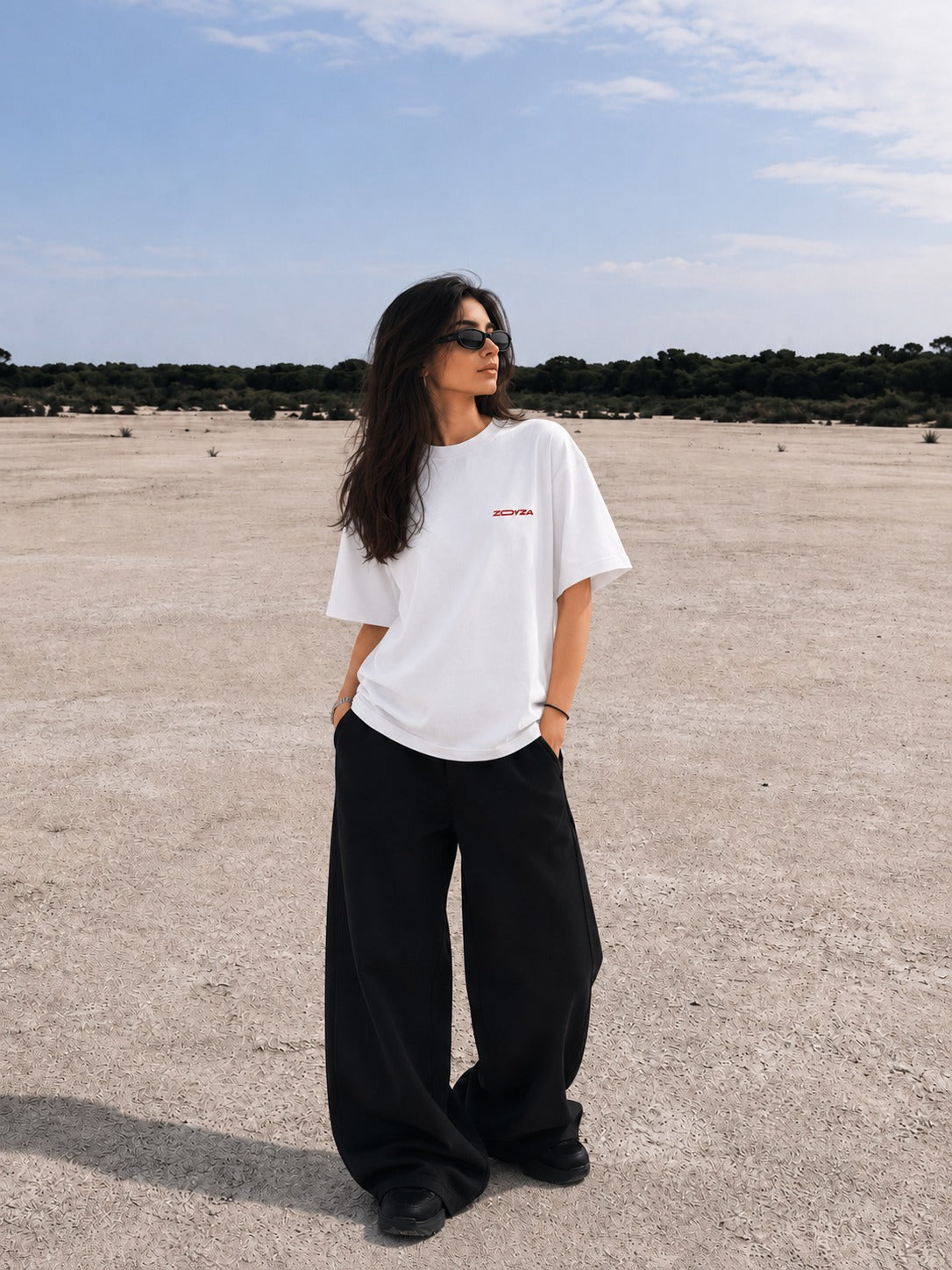 ZOYZA Training Club Oversized T-Shirt – White