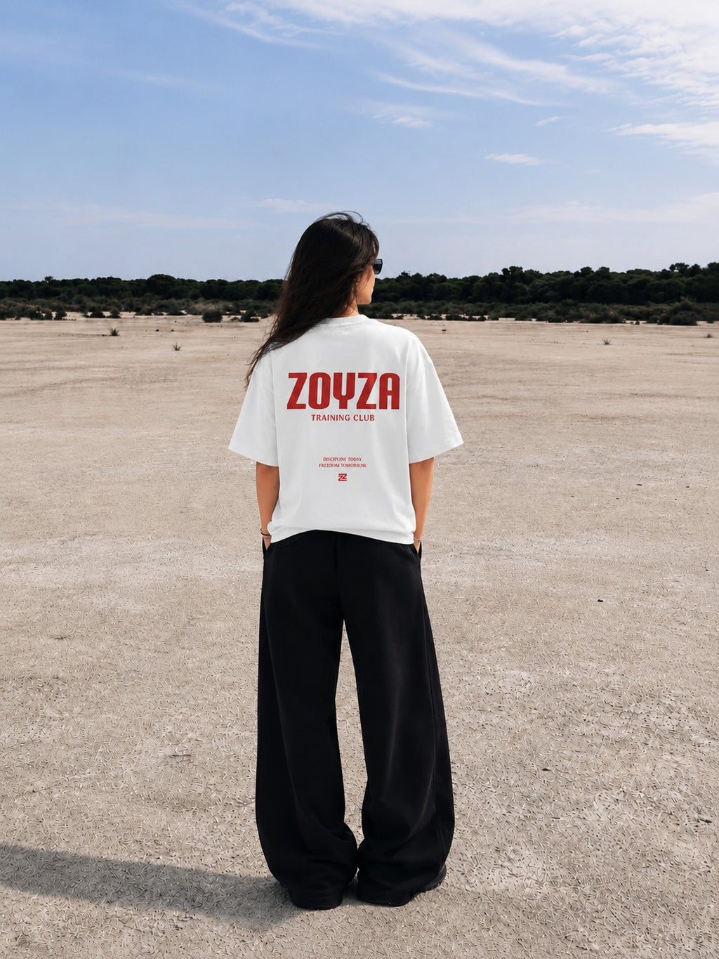 ZOYZA Training Club Oversized T-Shirt – White