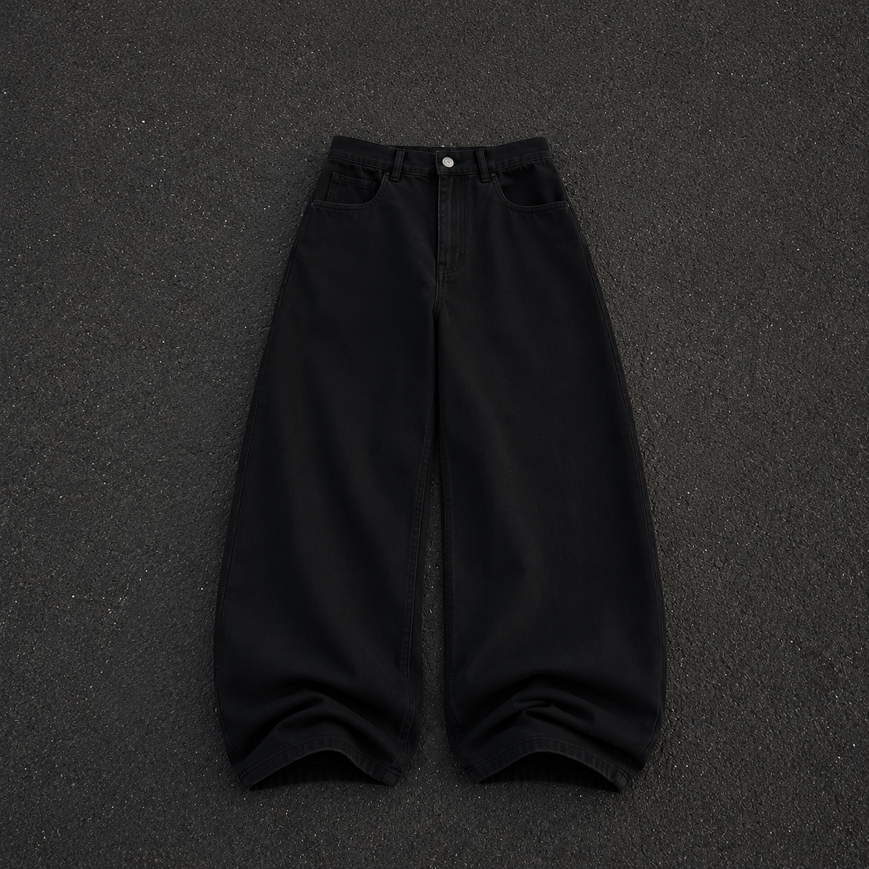 Obsidian Ultra Baggy Jeans | Zoyza Streetwear Denim
