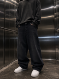 Oversized Baggy Jeans - Drop Waist Denim