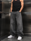 Concrete Grey Ultra Baggy Jeans | Zoyza Streetwear Denim