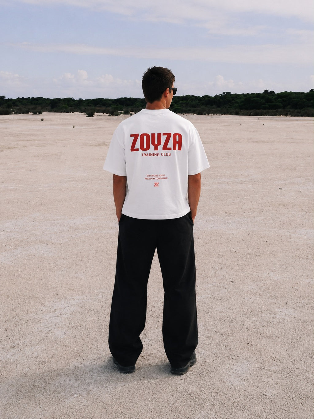 ZOYZA Training Club Oversized T-Shirt – White
