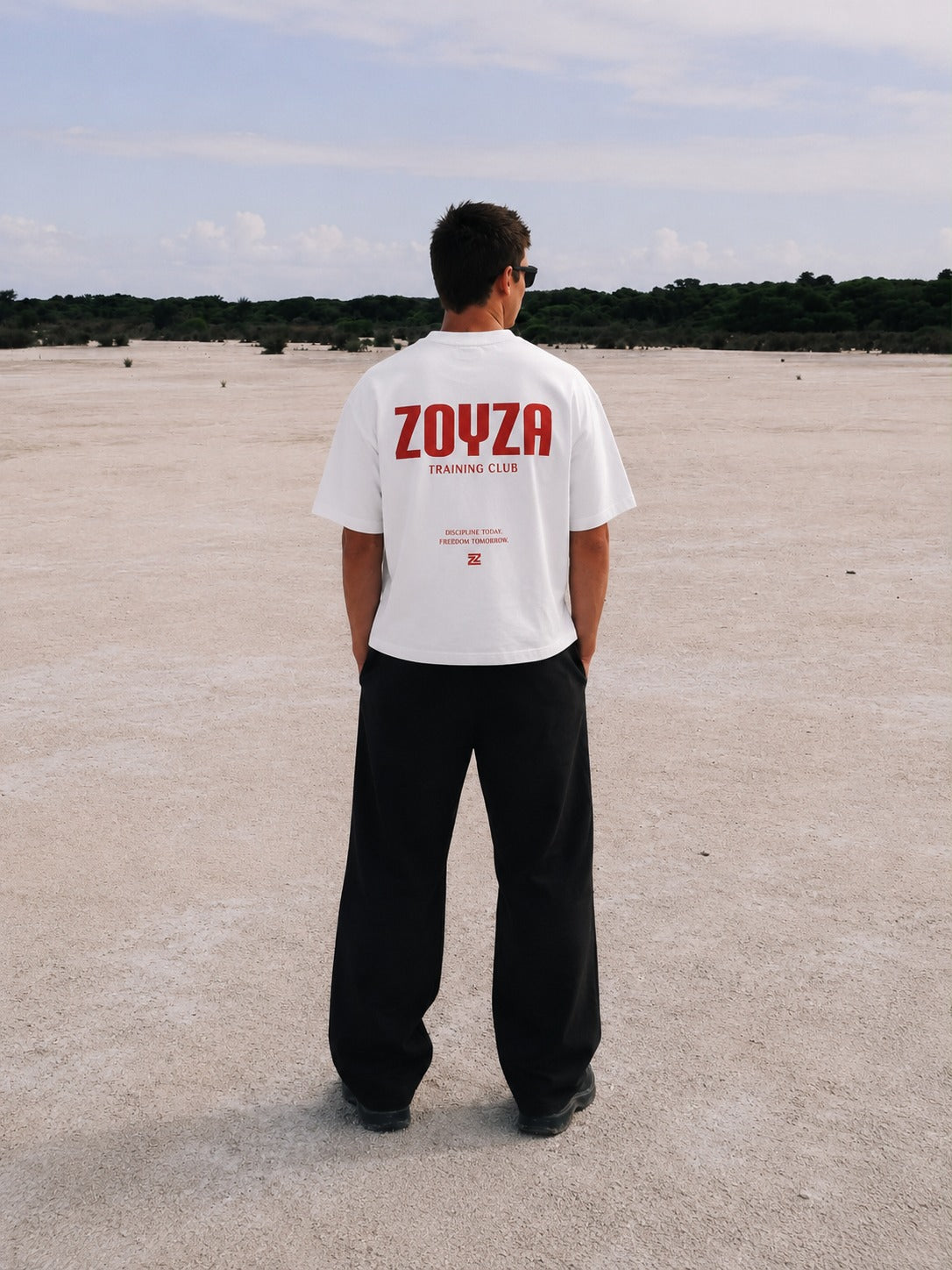 ZOYZA Training Club Oversized T-Shirt – White