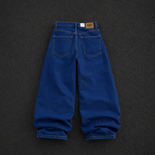 Midnight Indigo Ultra Baggy Jeans | Zoyza Streetwear Denim