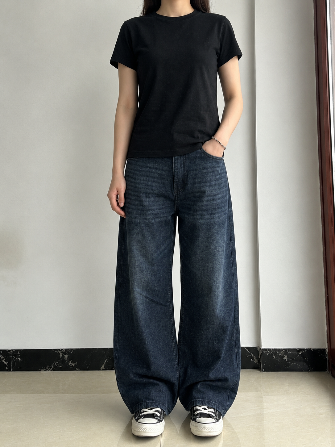 ZOYZA Deep Indigo Baggy Jeans (unisex)