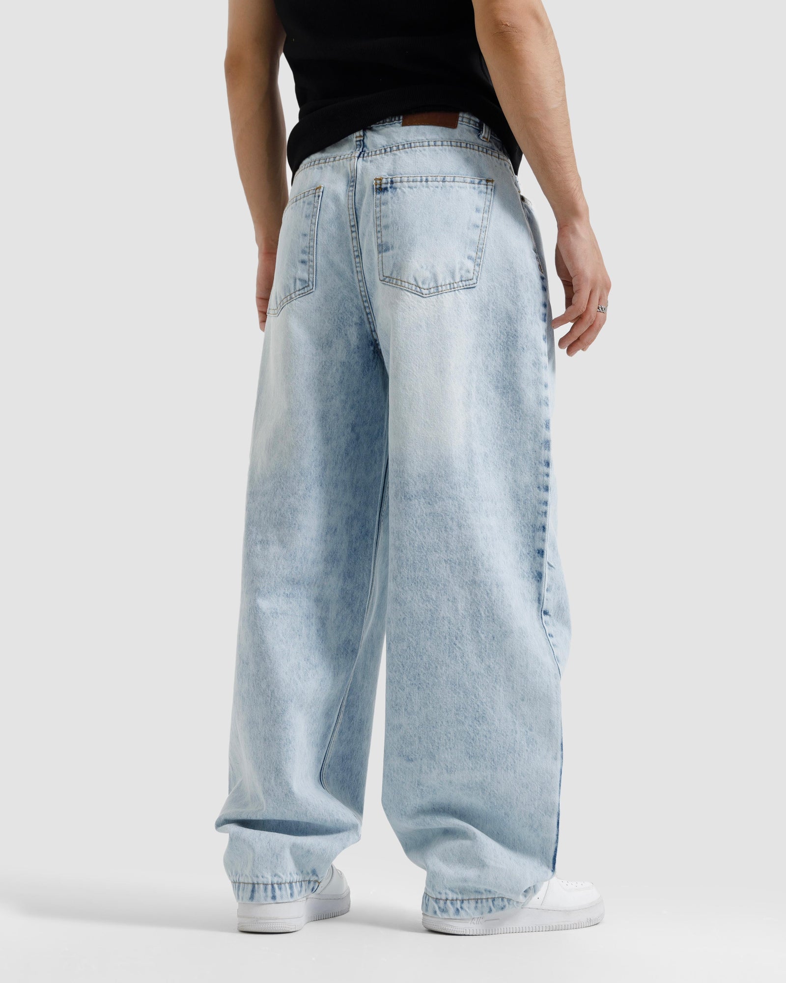 Oversized Baggy Jeans - Drop Waist Denim