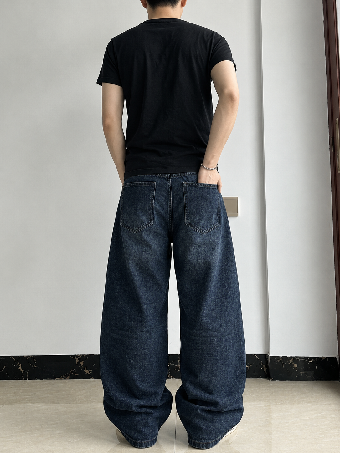 ZOYZA Deep Indigo Baggy Jeans (unisex)