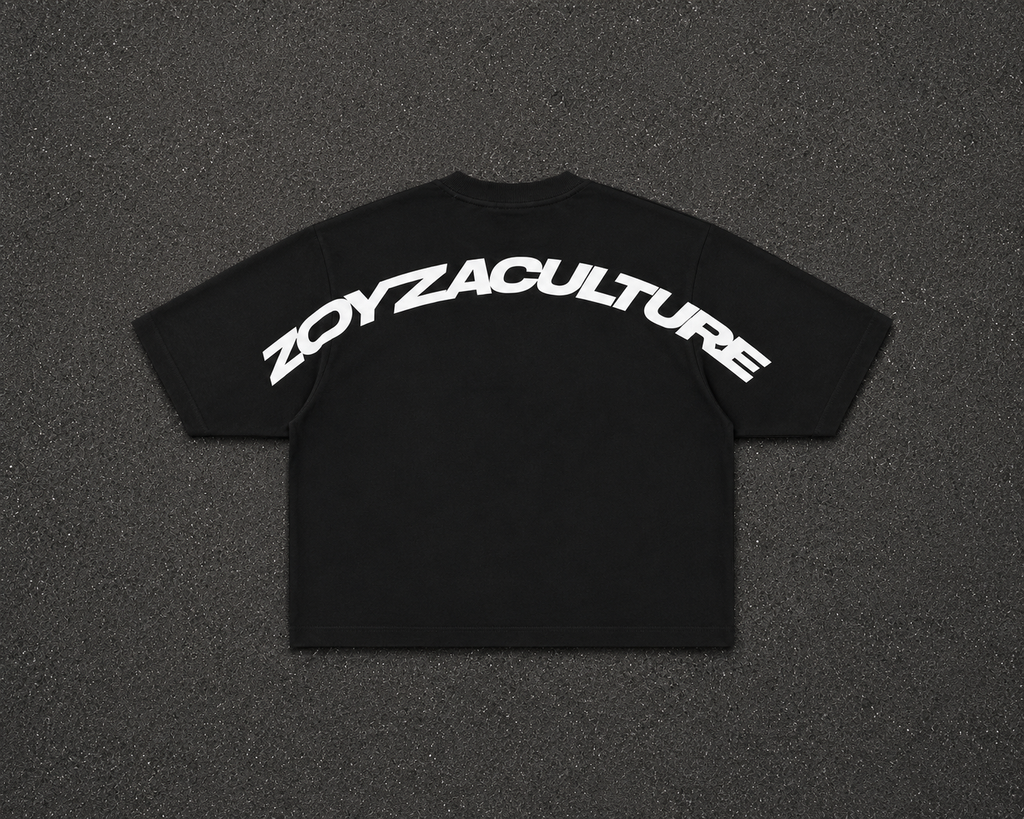 Zoyza Culture Arc Logo Tee – Black (Unisex)