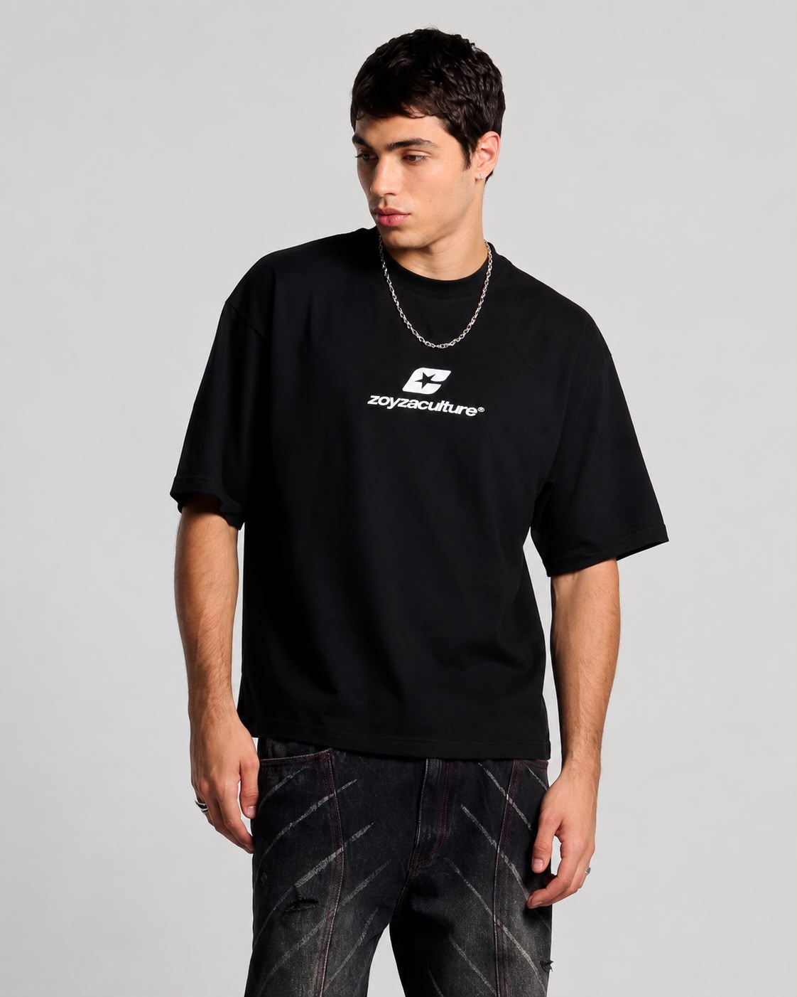 Zoyza Culture Arc Logo Tee – Black (Unisex)