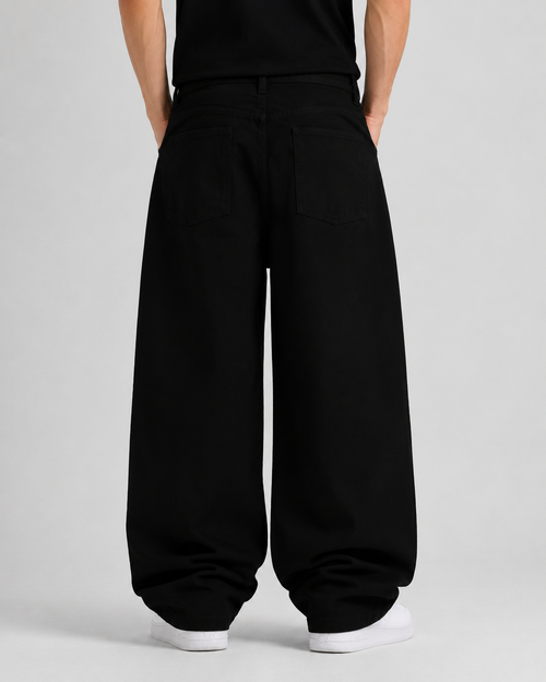Obsidian Ultra Baggy Jeans | Zoyza Streetwear Denim