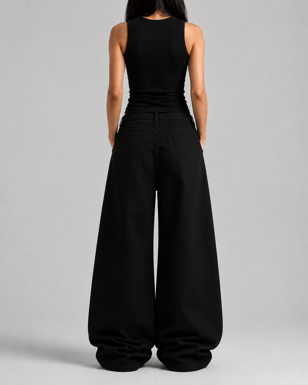 Obsidian Ultra Baggy Jeans | Zoyza Streetwear Denim