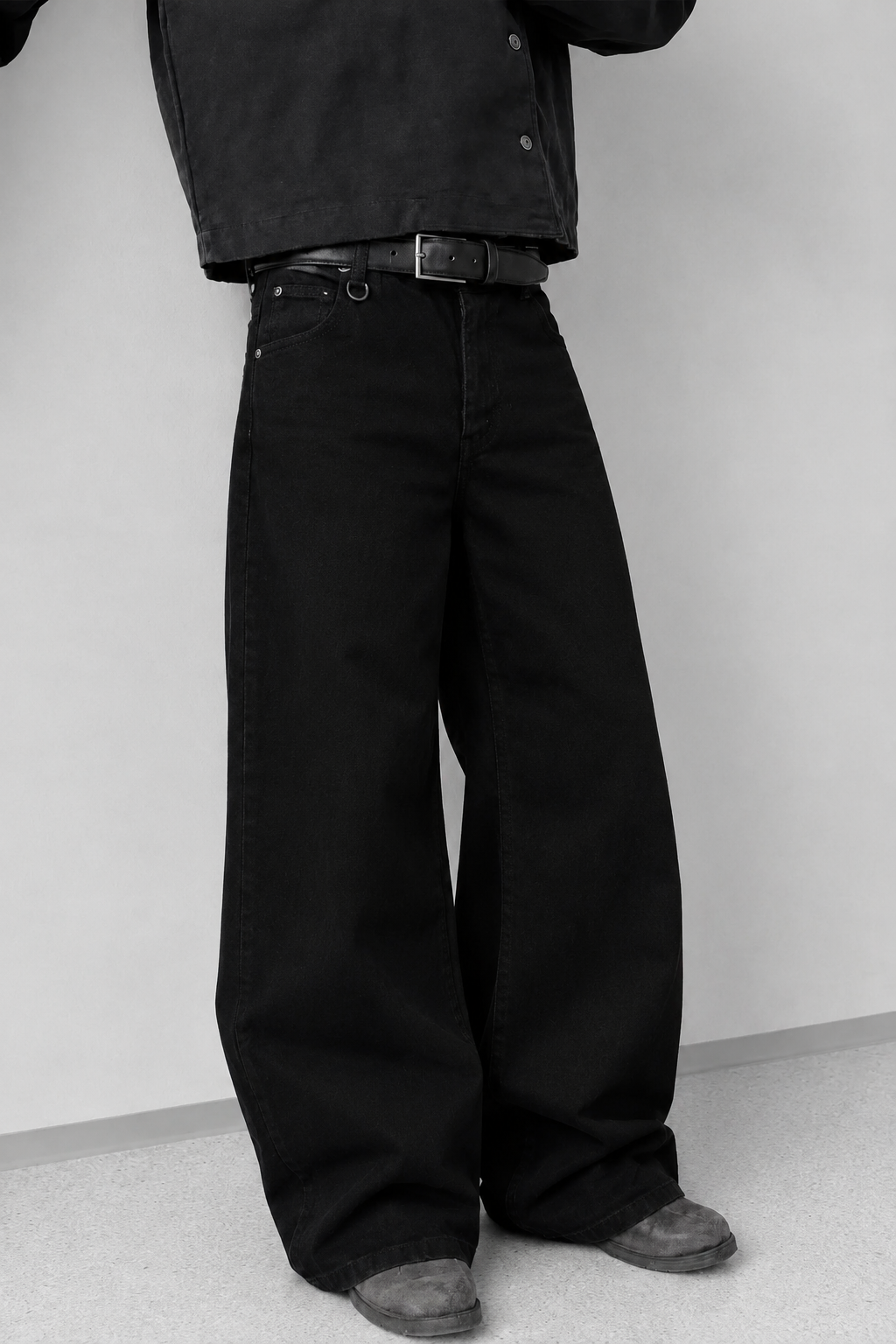 Obsidian Ultra Baggy Jeans | Zoyza Streetwear Denim (unisex)