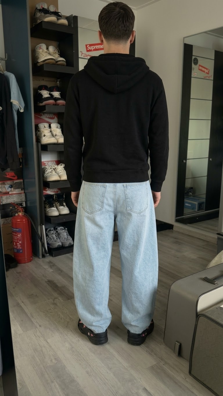 Light Blue Balloon Fit Jeans (unisex)