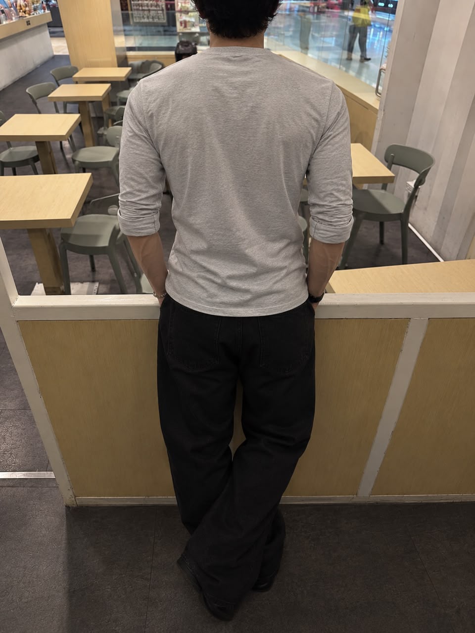 ZOYZA Essential Henley Grey