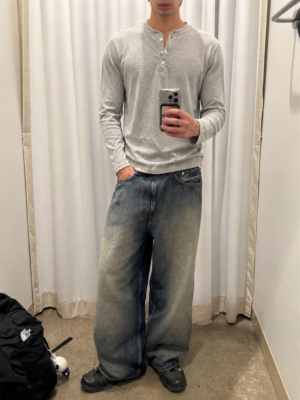 ZOYZA Essential Henley Grey