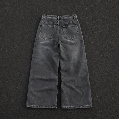 Concrete Grey Ultra Baggy Jeans | Zoyza Streetwear Denim
