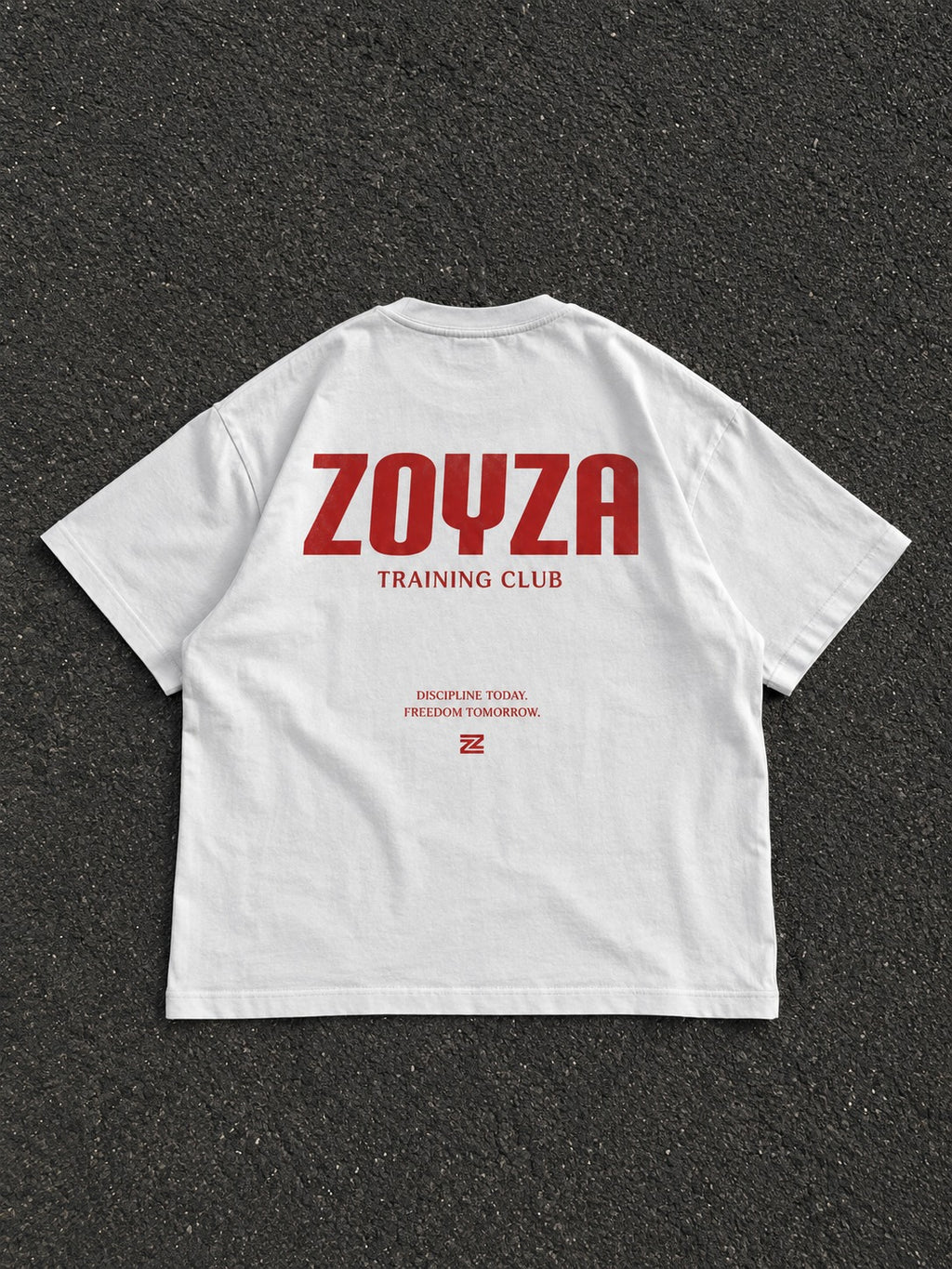 ZOYZA Training Club Oversized T-Shirt – White