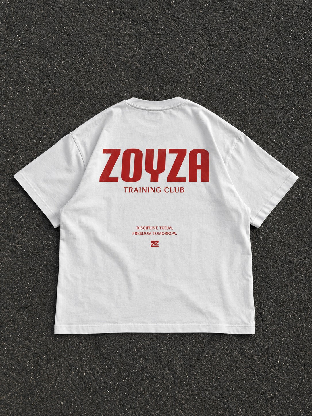 ZOYZA Training Club Oversized T-Shirt – White