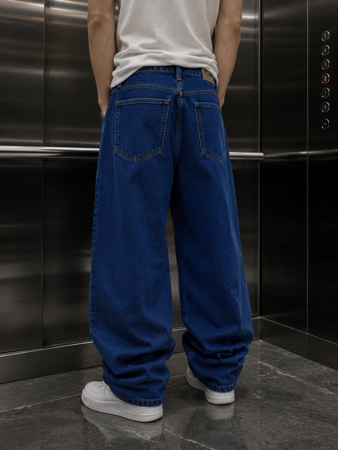 Midnight Indigo Ultra Baggy Jeans | Zoyza Streetwear Denim