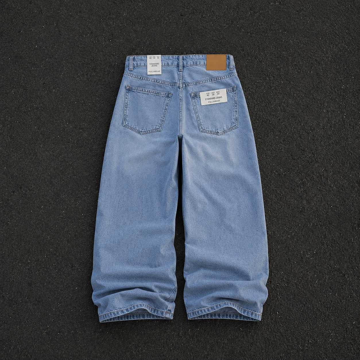 Shadow Black Ultra Baggy Jeans | Zoyza Streetwear Denim
